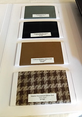 Indochino Suit Fabric Store Samples With Display Case & 2 Fabric Tape Measurers