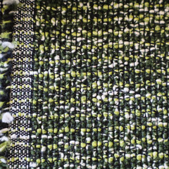 Vtg MCM Knoll Upholstery Fabric “Rebel” Malachite Boucle Green Textured 8.8 yds