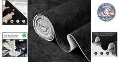 Durable Black Suede Automotive Headliner Material 96″L x 60″W, Noise Insulation