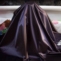 Italian designer waterproof fabric for jacket Purple satin water resistant