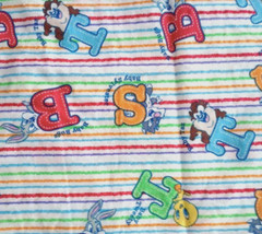 looney tunes babies fun fabric flannel 9 x 8 inch 1pc new
