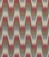 Thibaut Stockholm Chevron Red And Gray Fabric 4.25 Yards Knit-backed