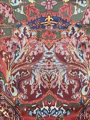 Ralph Lauren GALAHAD Fabric 72″ x 102″ Sateen Sheeting Medallion Old World 2 Yds
