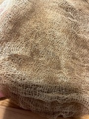 36” X 36” Piece Coffee Stained Primitive Cheesecloth Halloween Folk Art Crafts
