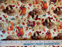 fabric fall theme 7 yards 15 i, quilting, crafting fabric, fall place-mat fabric