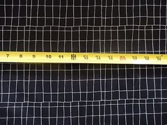 Stella KWG682 Black 95% cotton / 5% spandex NICE Grid pattern fabric