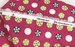 Daisy Dot Floral Print Cotton Chintz Pink Gray Green Home Season Fabric 108″x44″