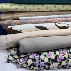 Vintage fabric lot 9 Lbs Remnants Arts Crafts Sewing Yard Goods Sew