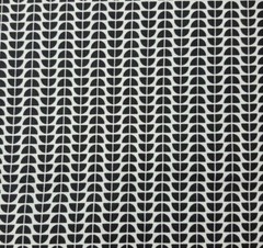 Funanimals BTY Maude Asbury Blend Fabrics Black White Mod Floral Stripe