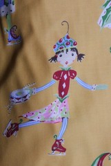 FELICITY MILLER FOR WESTMINSTER FIBERS, ICE SKATERS FABRIC, BY YARD, MULTIPLES
