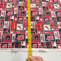 fabric traditions quilting cotton MLB red baseball cardinals 2015 28×58 1.6 yard