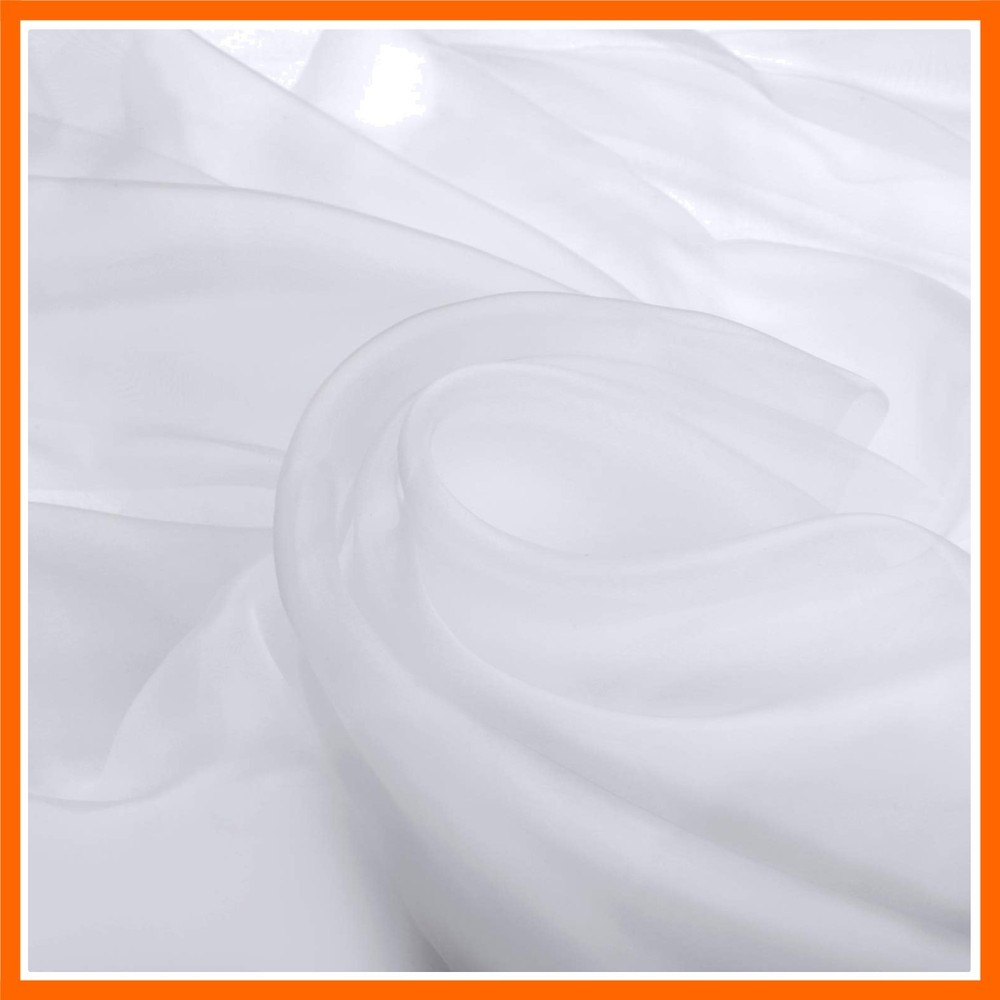16 Feet by 54 Inch Organza Voile Dress Fabric Fancy Costumes Decorations Pure…
