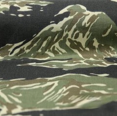 TC Polyester Cotton Tiger Stripe Camo Fabric Wear-resistant Cloth f DIY Uniform