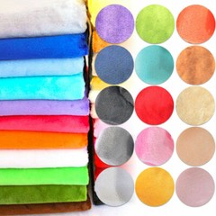Solid Color Short Plush Velvet Fabric Polyester Material Super Soft Diy Handmade