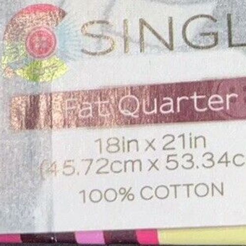 Single Brand 100% Cotton Fat Quarter Volleyball Onyx Print