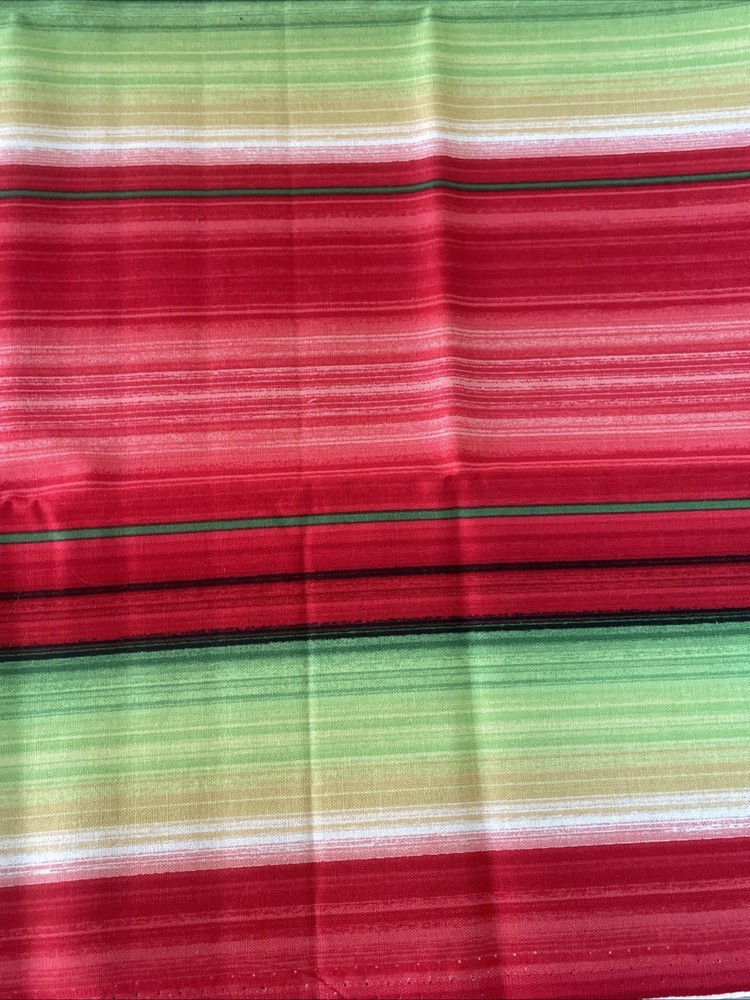 Colorful Lines Cotton Fat Quarter 18”x21”New
