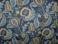2 Metres iLiv Cantaloupe Navy Velvet Curtain Upholstery Cushion Blind Fabric