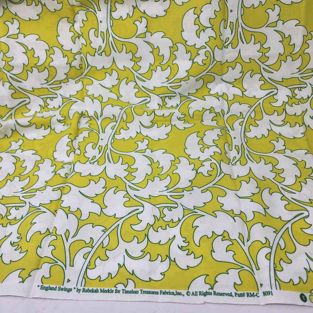 Rebekah Merkle England Swings Sewing Fabric 32 x 44 inches Timeless Treasures