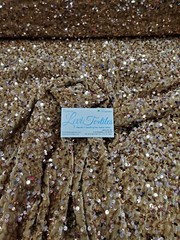 Stretch Velvet with Luxury 5mm Shiny Sequins all over 2-way stretch 58/60” – 15+