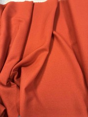 Burnt Orange Linen & Rayon Blend Fabric