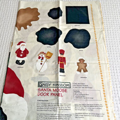 VTG 90s Daisy Kingdom Santa Moose Joyful Snowman Door Panels Cut N Sew Lot of 3