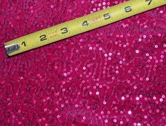 56″ wide by 40″ Long Pink Sequin Velour Velvet Material Quality Fabric