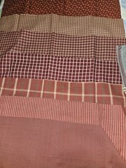 Lot Of Fall Colors Mix Of Fabric Prints & Sizes, Squares, Strips & Yards Read
