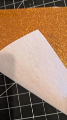 Orange Glitter faux leather vinyl 12″ x 54″ rolls sewing embroidery purses