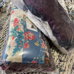 Wool & wool blend remnants fabric patchwork quilting crafts scarf scraps