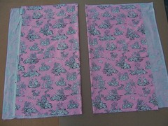 2 Yards Kids Toile Pink White Retro Michael MIller Quilt Craft Cotton Fabric
