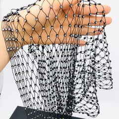 1 Yard Fishnet Fabric Diamante Crystal Rhinestone Trim For Clothes DIY Accessory