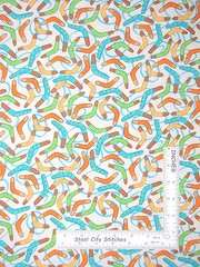 Boomerang Australia Toy Toss Fabric By the Yard Cotton Benartex Down Under