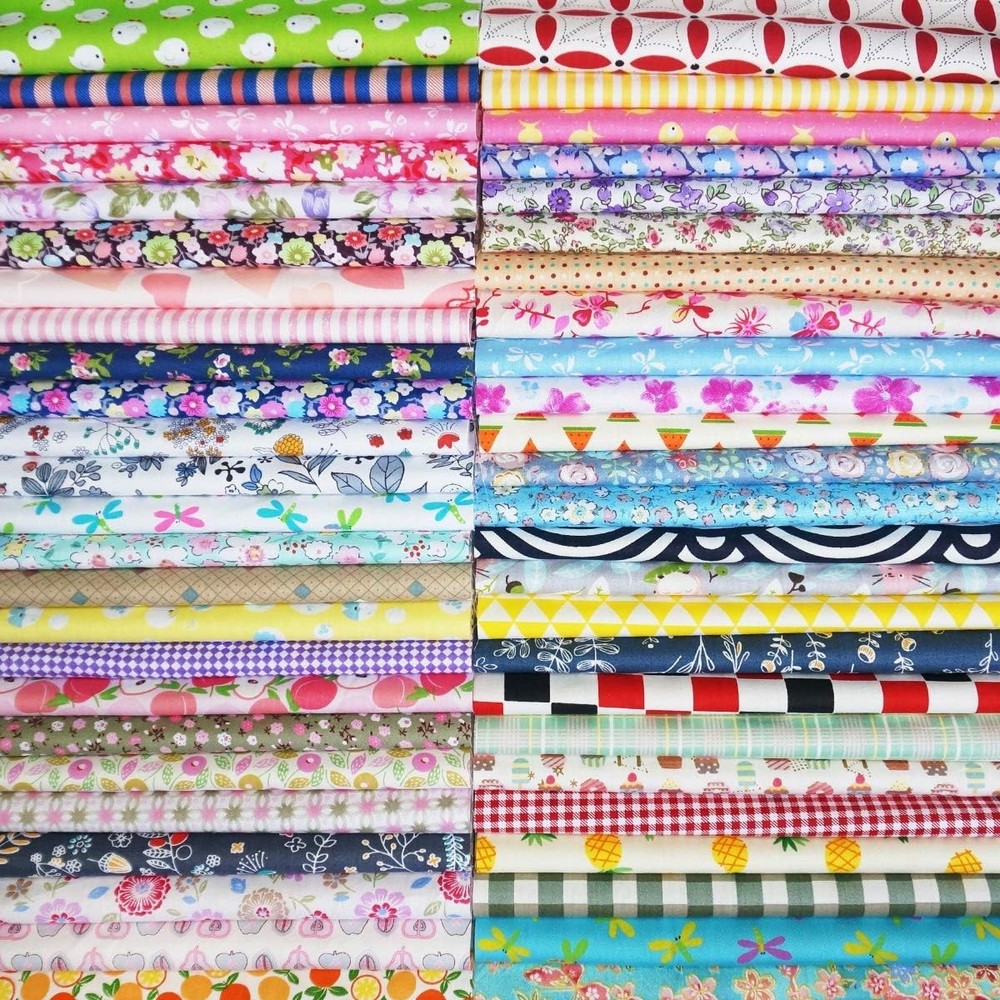 Precut Fabric Squares Misscrafts 200 PCS 6 X 6 Inches Cotton Fabric Bundle Quilt