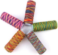 yueton 20 Spools 120 Yard Per Unit Gradient Color Rainbow Polyester Assorted