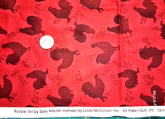 Fabric – Rooster Inn by Sally Keszler for Fabri Quilt 112 3113