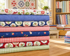 Farmer’s Market Repeating Border Stripe 6278MU By half yd cont cuts