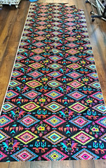 Alexander Henry 3.2 Yds Aztec Fabric 44×115 Thunderbird Southwest Motif Black