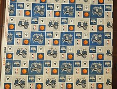 NBA LICENSED ORLANDO MAGIC 100% COTTON NFL FABRIC FULL YARD 36″ x 44″ IN STOCK