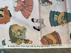 Windham Fabrics Presents Paper Dolls #28117 2 pieces dolls and dresses