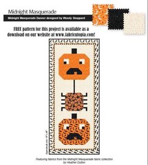 P&B Textiles – Midnight Masquerade – Dotty Toss – Orange, Fabric BTY