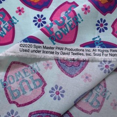 Paw Patrol Skye Pup Power Blue Character Cotton Fabric 44″ By The Yard