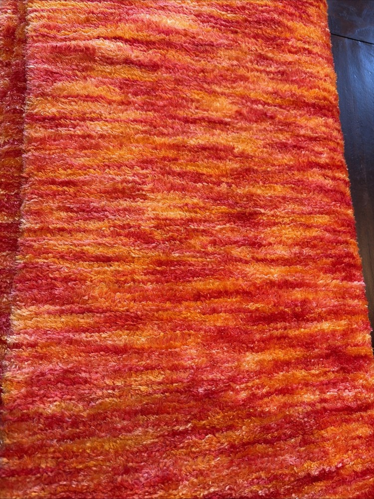 70s Retro Sunset Fabric 2.5 Yds x 60″ Shaggy Chenille Tweed Blanket Sweater Knit