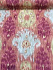 30 yard roll Home Accent Vibrant Ikat Red Fabric Bolt sale