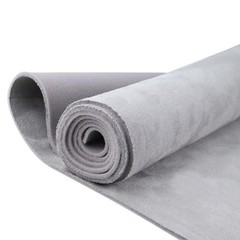 Light Gray Suede Headliner Fabric with Foam Backing – 96″ L x 60″ W – Light Gray
