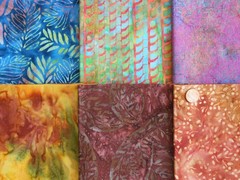 30 Fat / Long Quarters Artisan BALI BATIK Quilt Cotton Fabric Bundle Lot