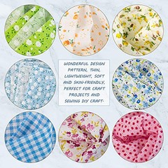 AUEAR Cotton Print Fabric Bundle Squares 9.8″x9.8″ Quilting 35 Pack Style a