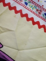 Vintage Smurfs Fabric Panel – Child Baby Quilt Blanket Cotton 43″ x 33″