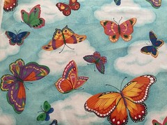 Fabric Blue Sky Butterfly 44”x 446”By Cranston print work 315