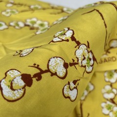 Pacific Fabric Printers 1980 Designs by Shoji Yellow Plum Blossom Fabric 4 Yds