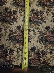 Floral Tapestry Heavy Upholstery Fabric 22″ x 22″ Square For Chair